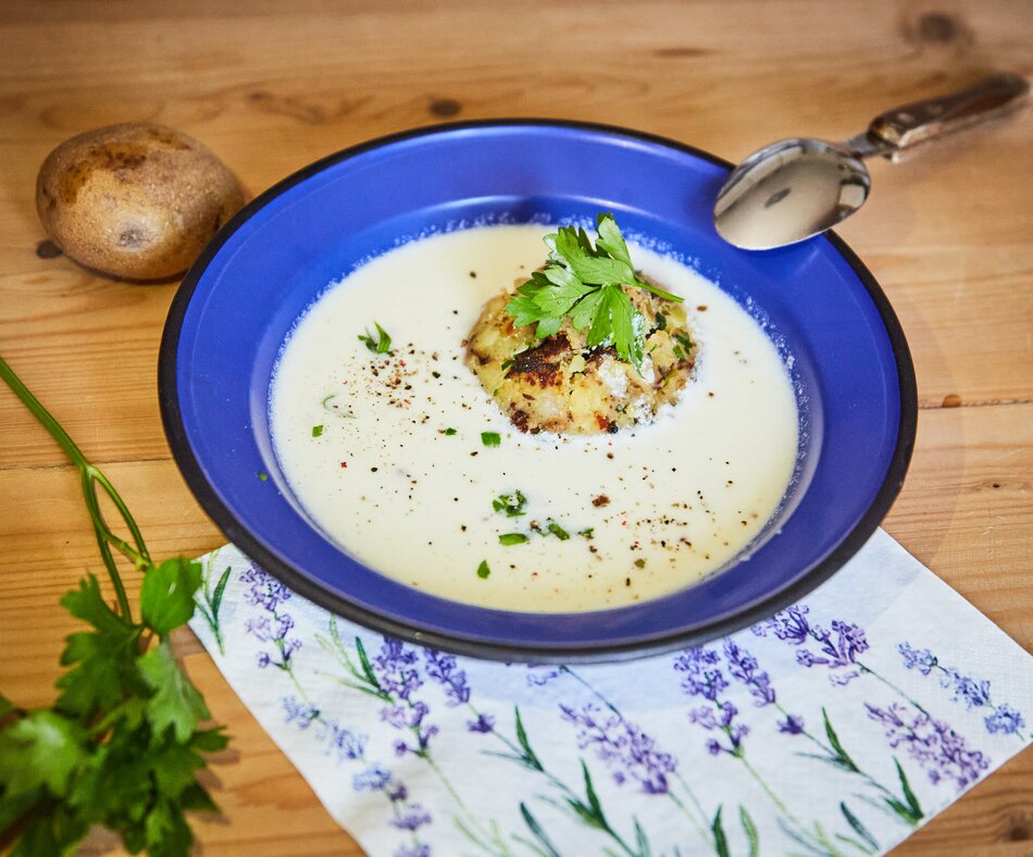 Stosuppe mit Erdäpfel-Schmarrn | Urlaub am Bauernhof