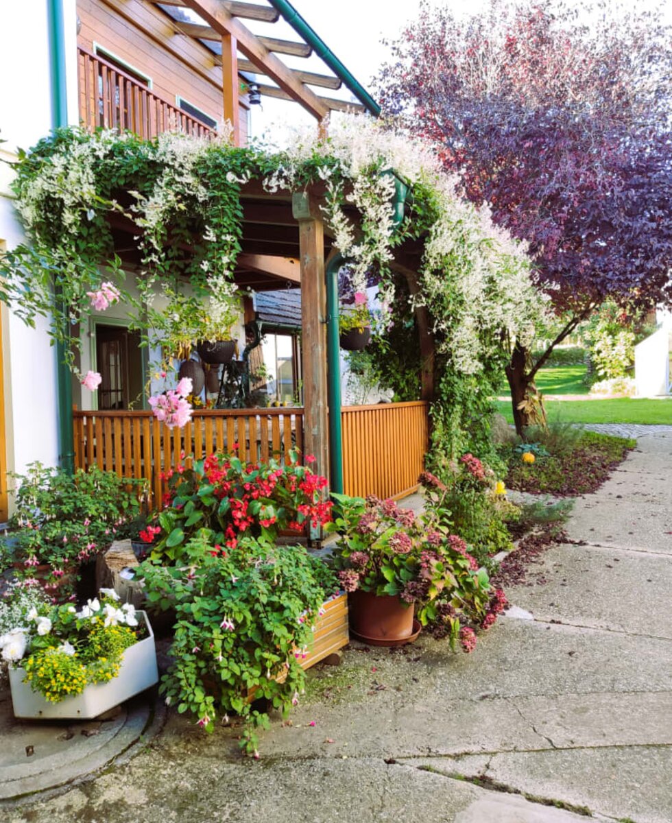 Ferienwohnung Naturplatzerl - Innenhof Terrasse