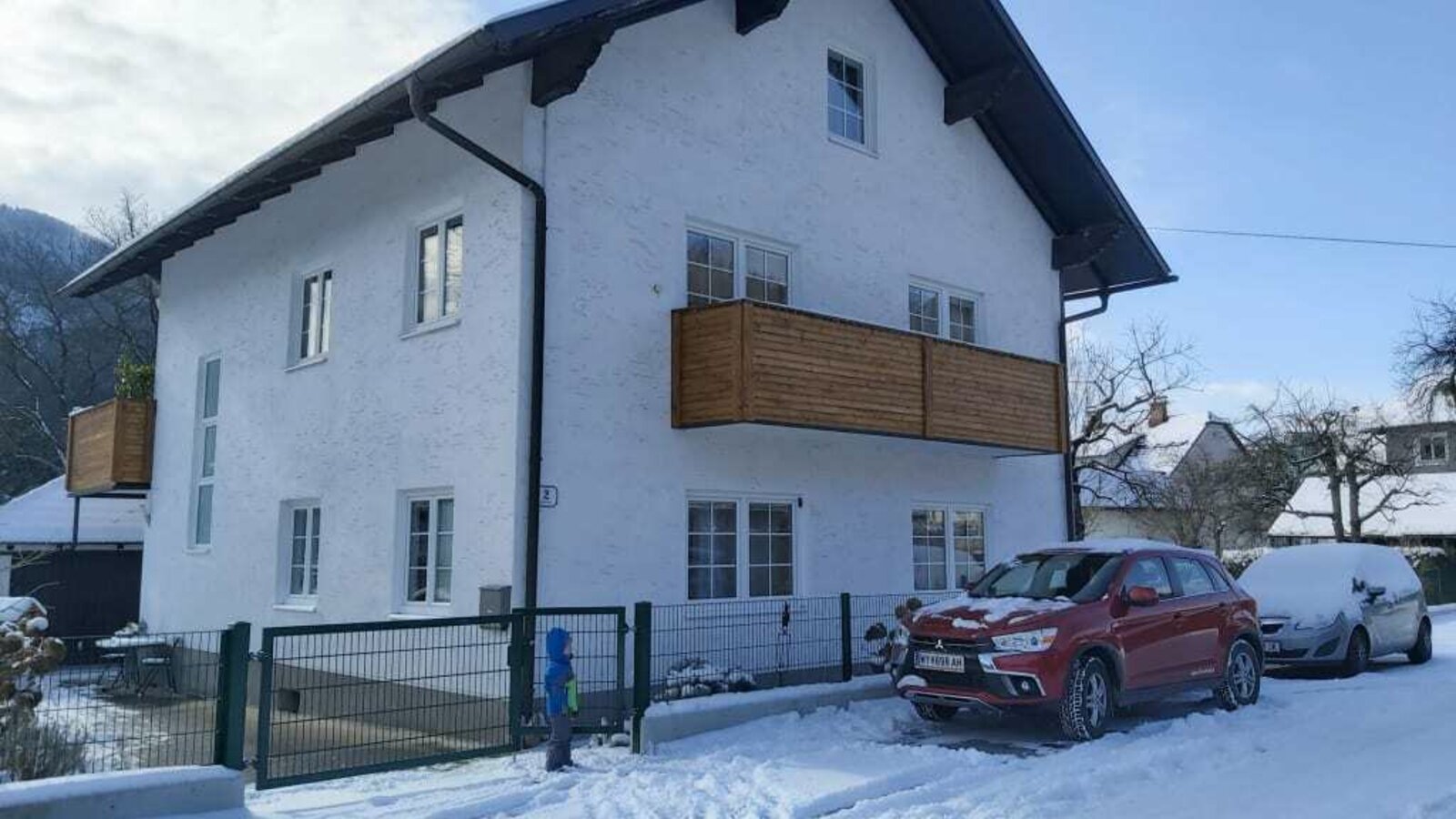 Ferienwohnung Traudi - Hausansicht im Winter