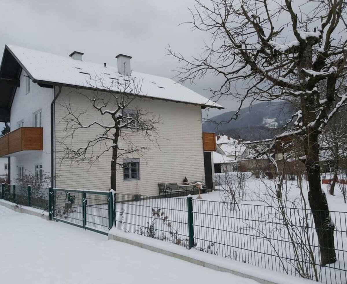 Ferienwohnung Traudi - Garten im Winter