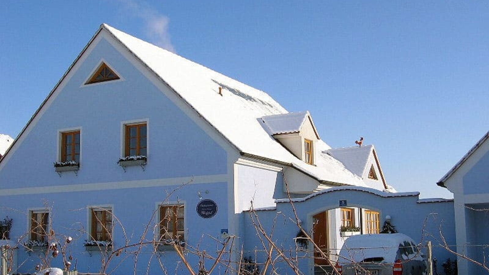 Gästehaus im Winter