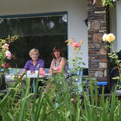 Gästezimmer Weiß - Terrasse