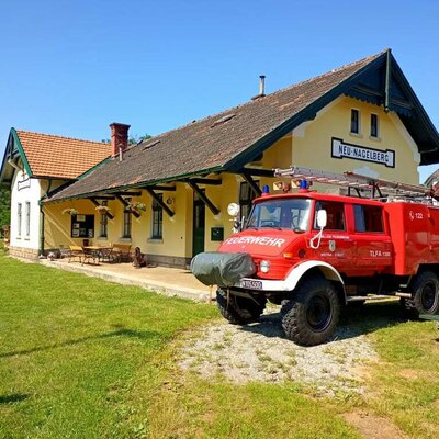 Nostalgiebahnhof - Dampf und Feuer